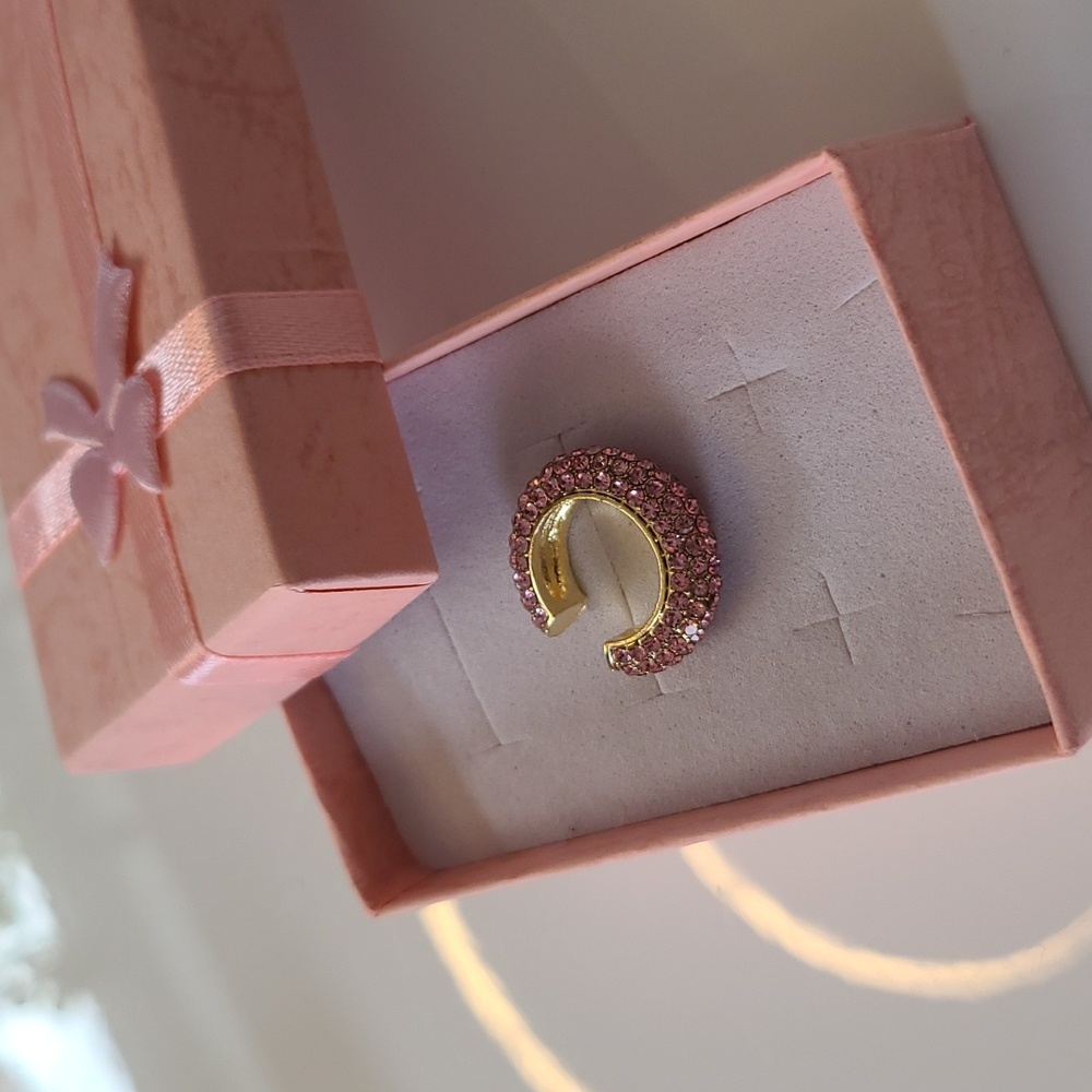 Earing Pink chrystal new